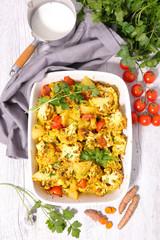 Canvas Print - cauliflower gratin