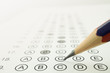 © number1411 - Answer sheet and pencil for education concept