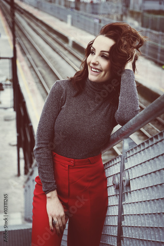 Fotografia  beauté femme mode brune style vintage