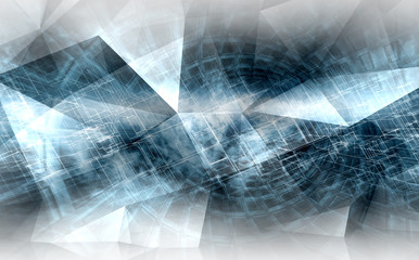 Wall Mural - Abstract digital background, high-tech cg concept