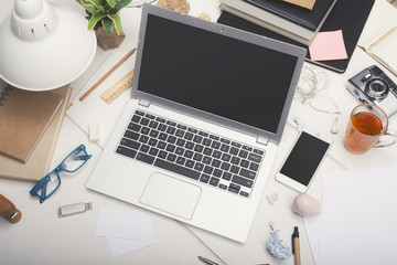 Wall Mural - responsive design home office mockup