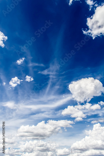 Nowoczesny obraz na płótnie Sky clouds