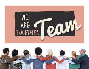 Canvas Print - Team Teamwork Togetherness Union Partnership Concept
