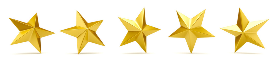 Wall Mural - shiny golden stars