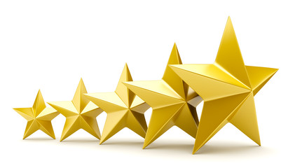 Wall Mural - shiny golden stars