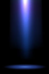 Wall Mural - rays of blue light on dark background