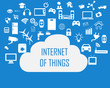 Internet of things concept and Cloud computing technology Smart Home Technology Internet networking concept. Internet of things cloud with apps.Cloud computing technology device.Cloud Apps