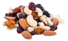 Trail Mix Isolated On White