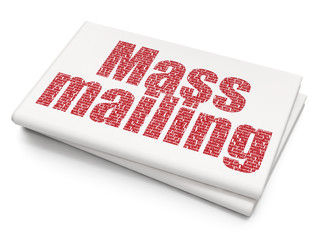 Marketing concept: Mass Mailing on Blank Newspaper background