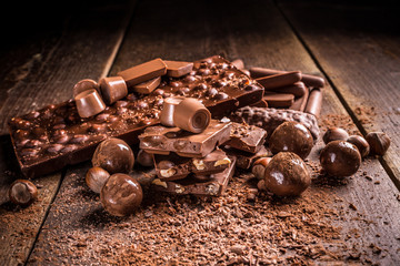 Wall Mural - Chocolates and pralines