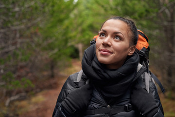 Portrait of hiking woman