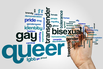 Sticker - Queer word cloud