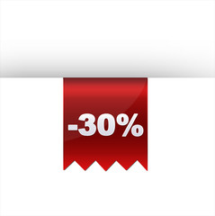 Wall Mural - Sale tape special offer sticker isolated red