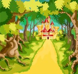 Fototapeta Pokój dzieciecy - Princess tale castle.