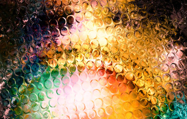 Aufkleber - Color Abstract background and glass effect,  And light circle structure.