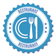 Wall Mural - Logo restaurant.