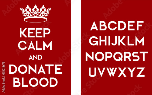 Cuadros en Lienzo Keep calm and donate blood