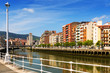  embankment of  Ibaizabal river. Bilbao, Spain