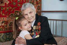 Great-grandmother - A Veteran Of World War II, And Her Great-granddaughter