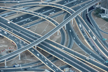 Highways In Downtown Dubai, Aerial View