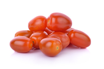 cherry tomatoes isolated on white background.