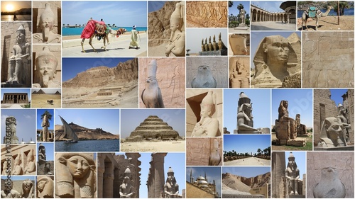 Obraz w ramie COLLAGE OF EGYPT