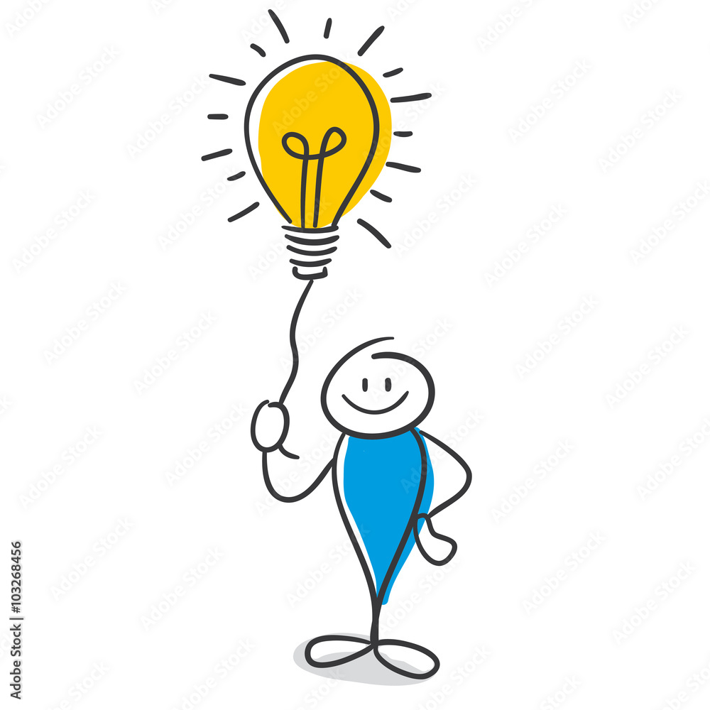Stick Figure Series Blue Stock Vector | Adobe Stock