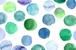 Abstract blue and green blots