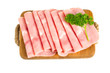 squared slice of lean pork ham