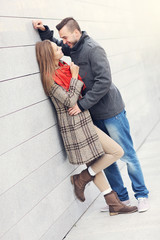 Wall Mural - Young romantic couple