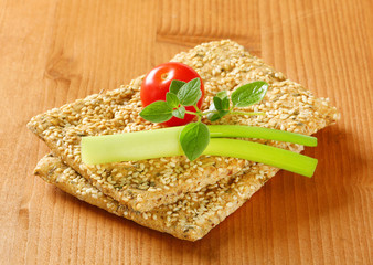 Sticker - Sesame seed crackers