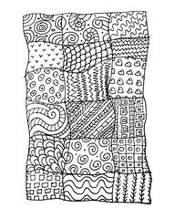 Poster - Patchwork carpet, sketch for your design