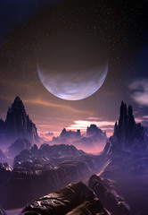 Wall Mural - Alien Planet - Fantasy Landscape