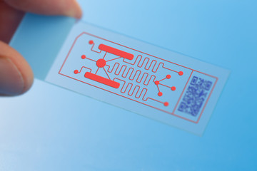 Canvas Print - Lab on chip (LOC) is device that integrates laboratory functions