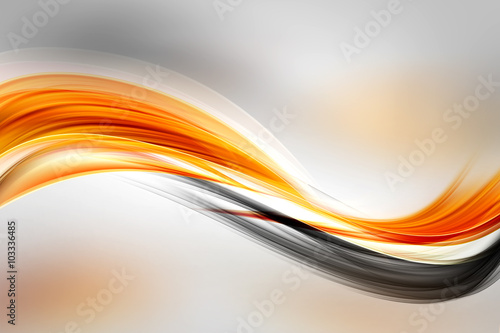 Naklejka dekoracyjna Abstract Sun Gold Wave Design Background