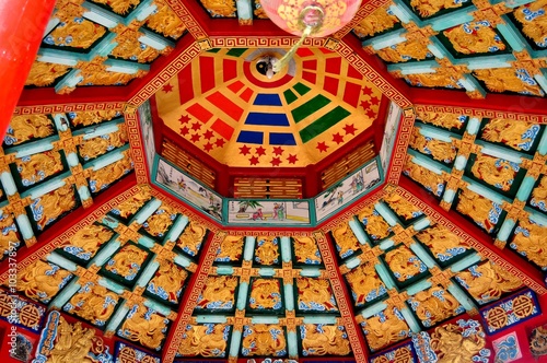 Bangkok Thailand January 25 2013 Ornate Ceiling With Hand