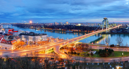 Canvas Print - Bratislava Bridge - Slovakia