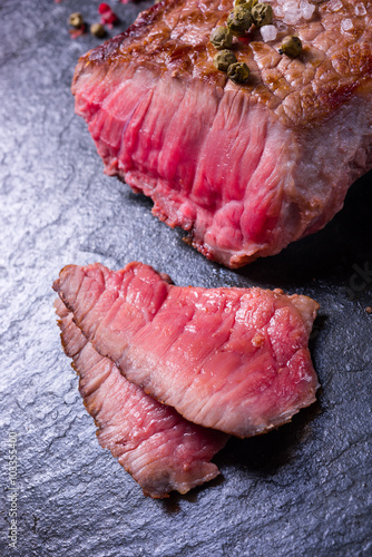 Fototapeta na wymiar grilled steak