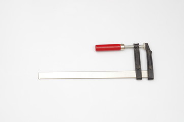 clamp, clip with red handle