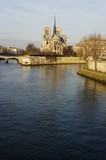 Fototapeta Fototapety Paryż - The Seine river and Notre Dame de Paris, France