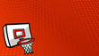 Basketball net vector illustration