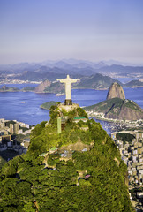 Wall Mural - Aerial view of Botafogo Bay, Rio de Janeiro, Brazil