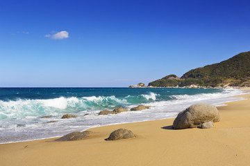 Nagata Beach, a subtropical beach on Yakushima Island, Japan