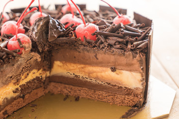 Poster - chocolate ice-cream cake