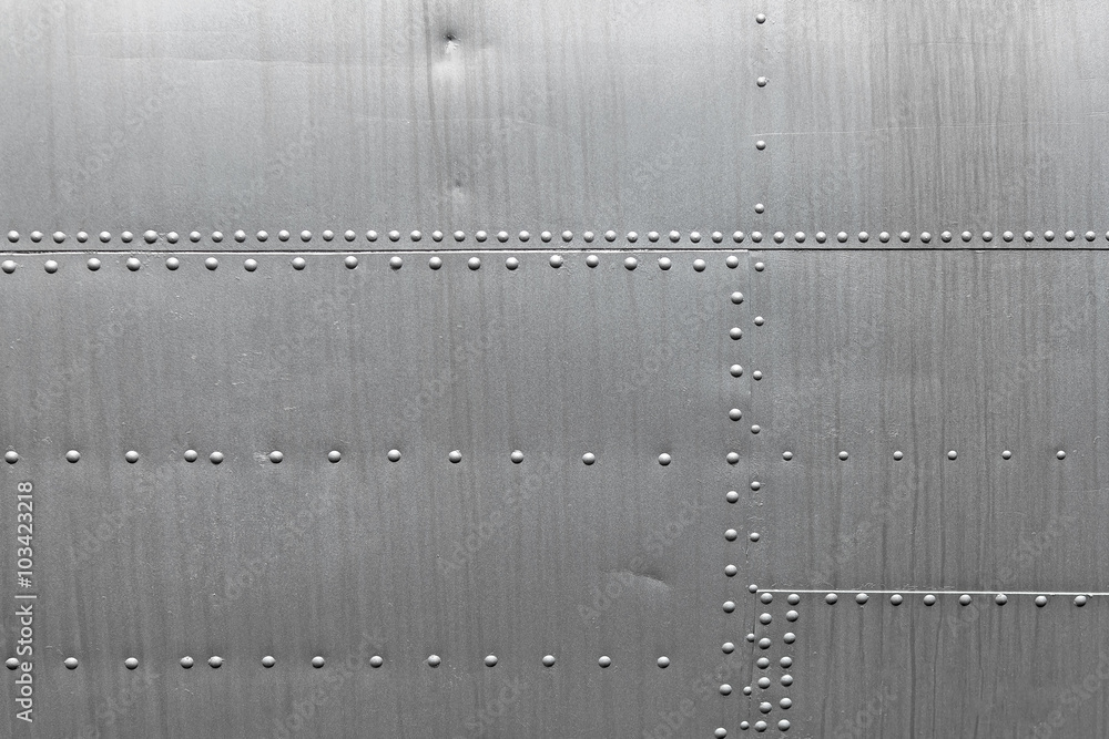 Abstract metallic background. Silver metal texture with rivets. Stock ...