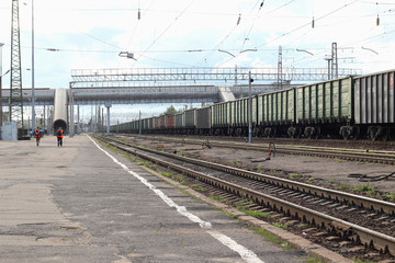 track at the railway station