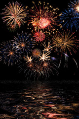 Wall Mural - Beautiful fireworks