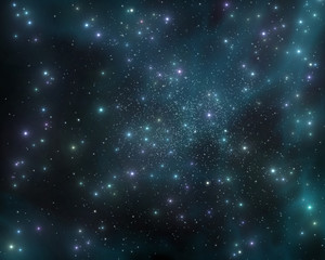Wall Mural - The stars in the galaxy, a stellar nebula