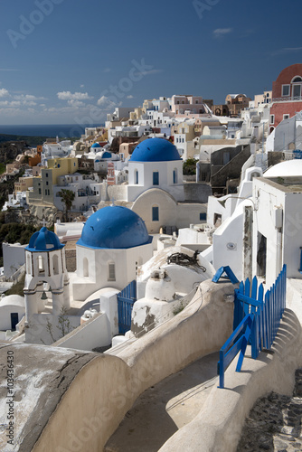 Nowoczesny obraz na płótnie Santorini island, Greece