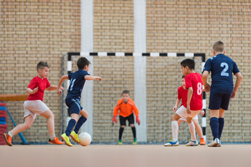 Poster -  Boys kicking ball